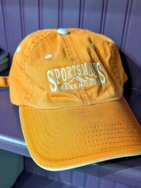 Orange vintage Sportsman's Warehouse baseball cap #outdoors #hunting